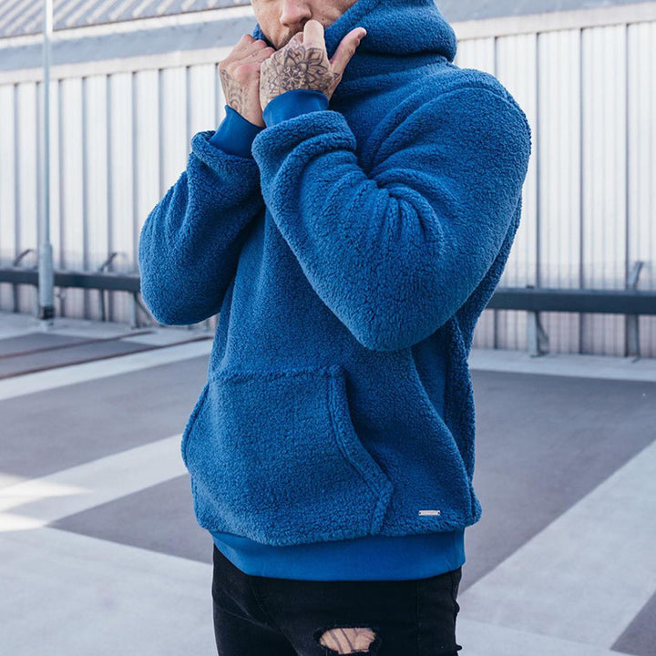 PlushPocket™ – Urban Man Essential Pullover Hoodie