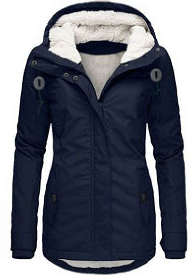 Velleora™ – Casual Woman Warm Hooded Jacket with Pockets