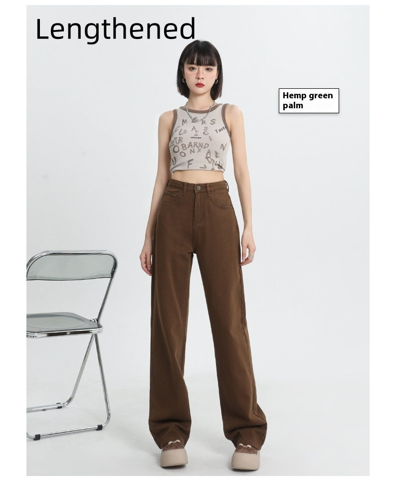 CaféFlow™ – Women’s High-Waist Soft Wide-Leg Denim Jeans