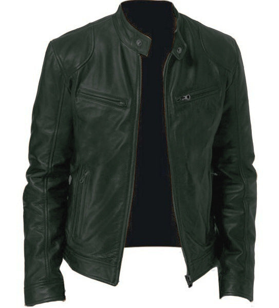 Veloce™ – Fashion Man PU Zip Jacket