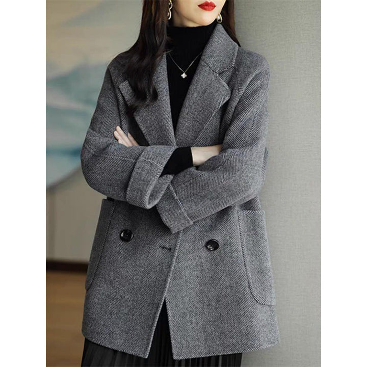 Zerielle™ Luxe Wool Blend Coat – Women’s Mid-Length Outerwear