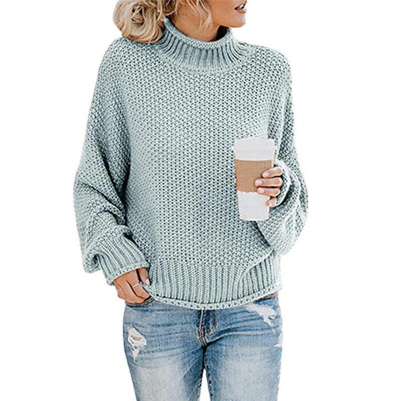 ChillGuard™ – Classic Woman High-Neck Knit Pullover