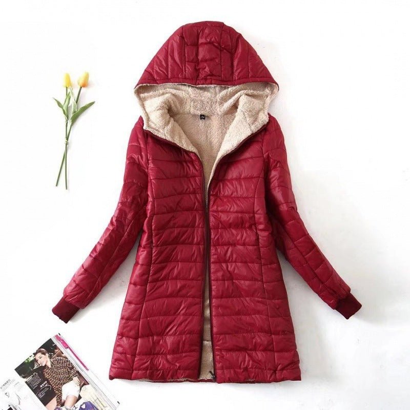 Alvara™ – Fleece-Lined Woman Cotton Hooded Coat