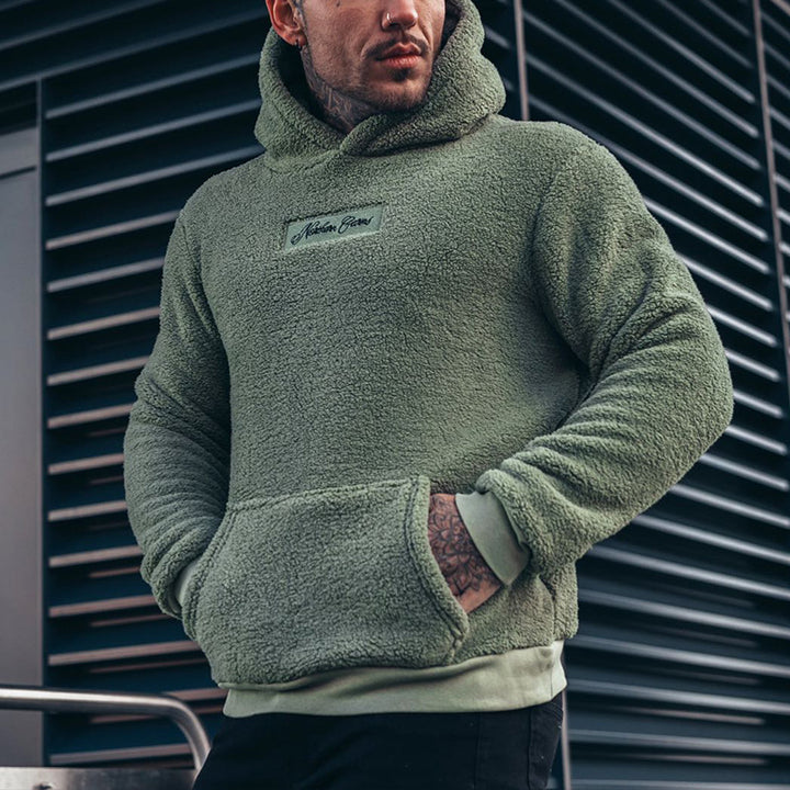 PlushPocket™ – Urban Man Essential Pullover Hoodie