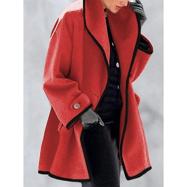 Elowen™ – Kaleido Loose Hooded Coat