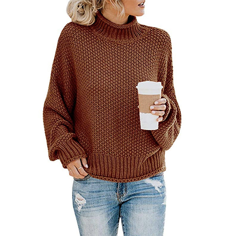 ChillGuard™ – Classic Woman High-Neck Knit Pullover