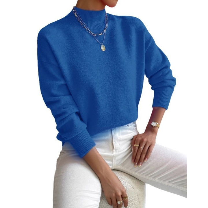 Serenelle™ – Woman Soft High Collar Knit Pullover