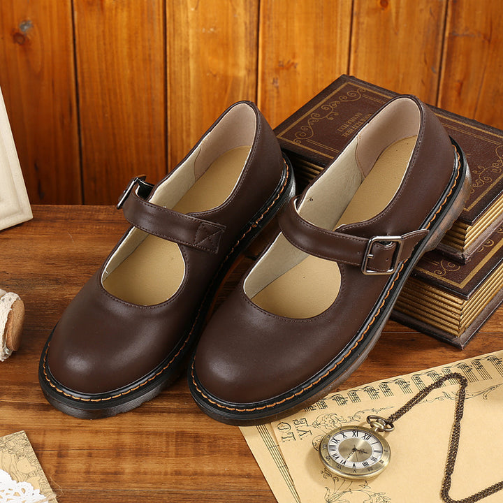 Elora™ – Vintage Strap Leather Mary Jane