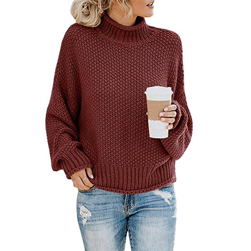 ChillGuard™ – Classic Woman High-Neck Knit Pullover