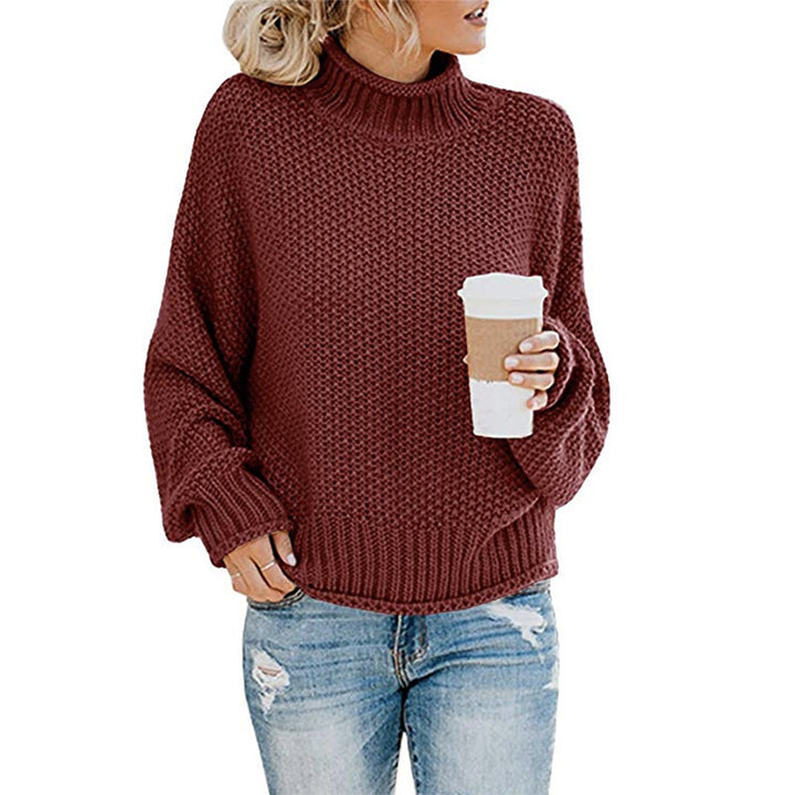 ChillGuard™ – Classic Woman High-Neck Knit Pullover