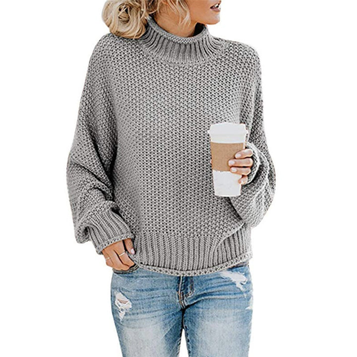 ChillGuard™ – Classic Woman High-Neck Knit Pullover