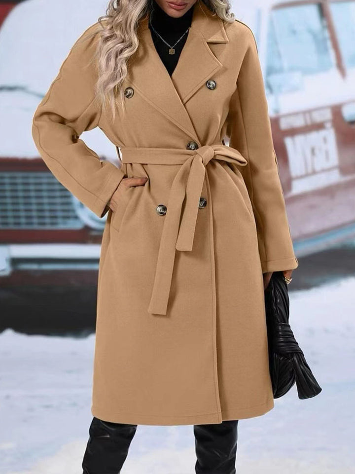 Marvelle™ – Woman Sleek Longline Trench Coat