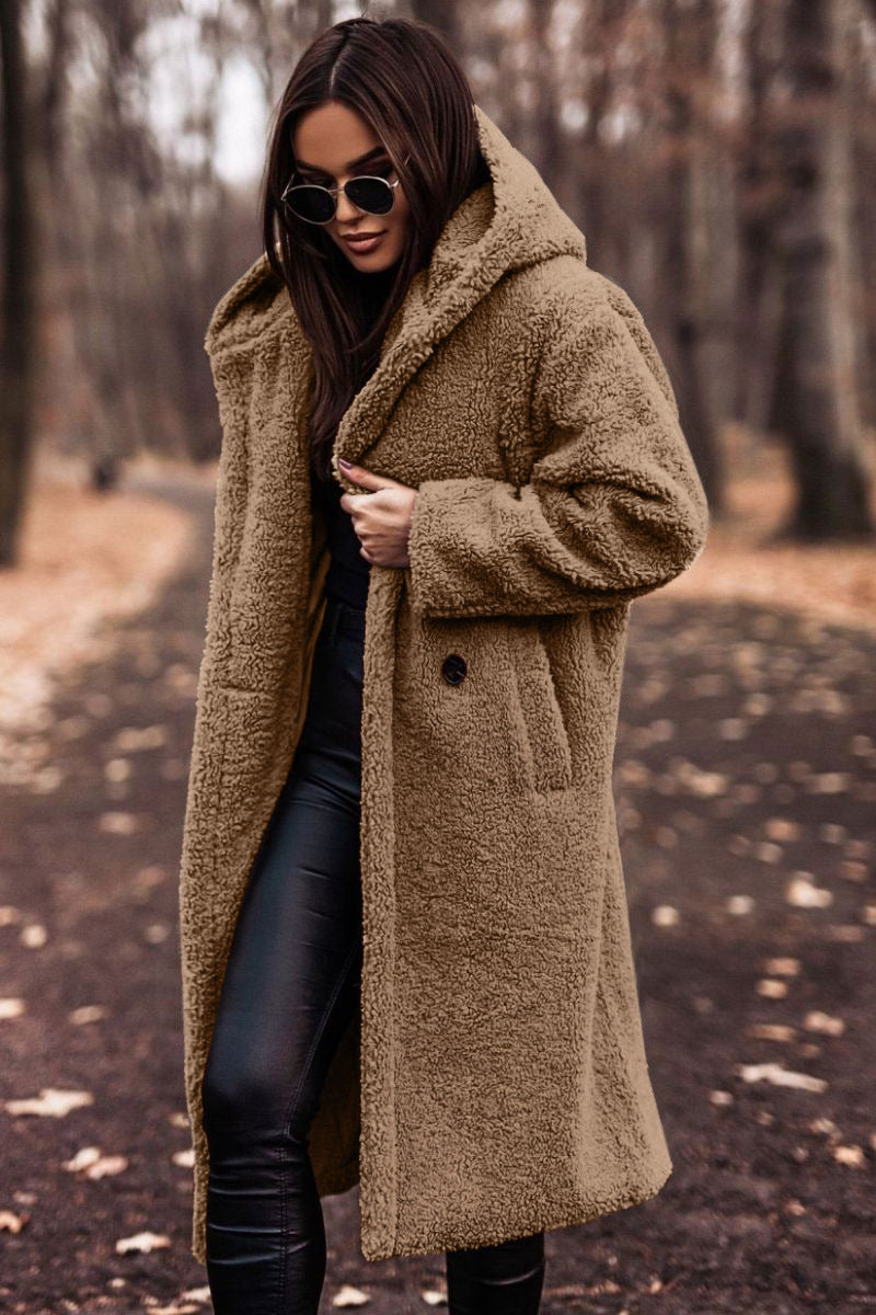 Emberelle™ – Plush Woman Teddy Long Coat
