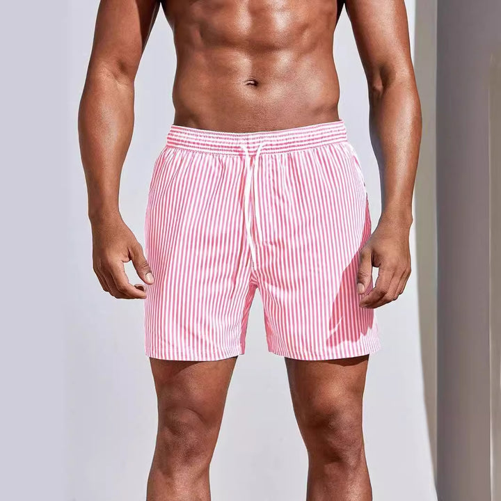 SunDash™ – Men Striped Vacation Beach Shorts