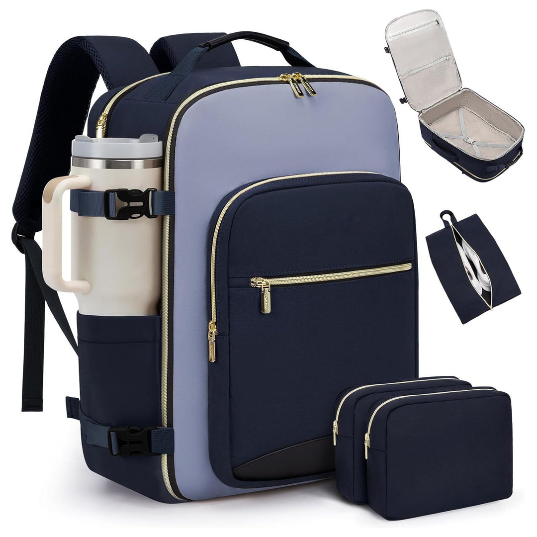 GusionPack™ – Carry-On Luggage Set with 3 Organizer Pouches