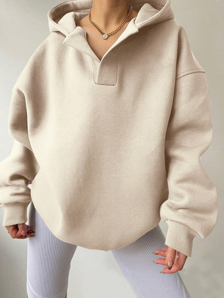 LunaEase™ – Relaxed Pullover Hooded Sweater