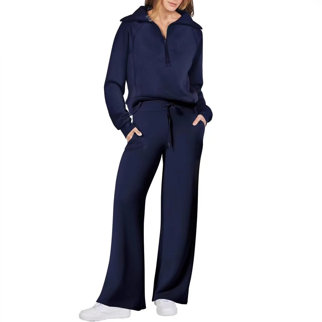 ZenithLoom™ – Soft Zip Loungewear Suit For Woman
