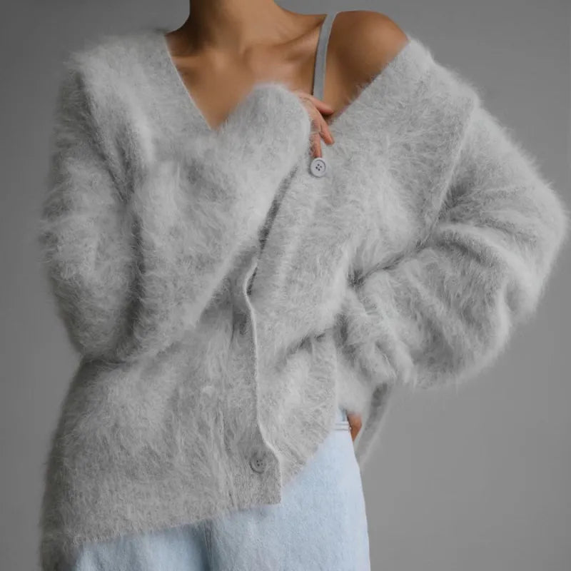 Serave™ – Women’s Loose V-Neck Cardigan