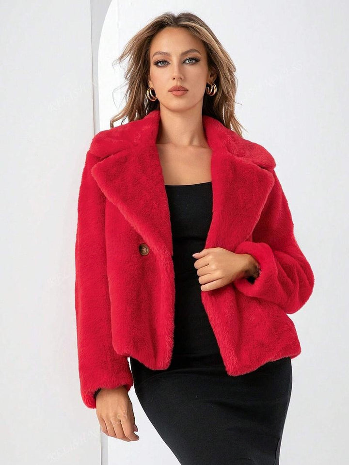 Faylora™ – Women’s Short Fox Fur Coat