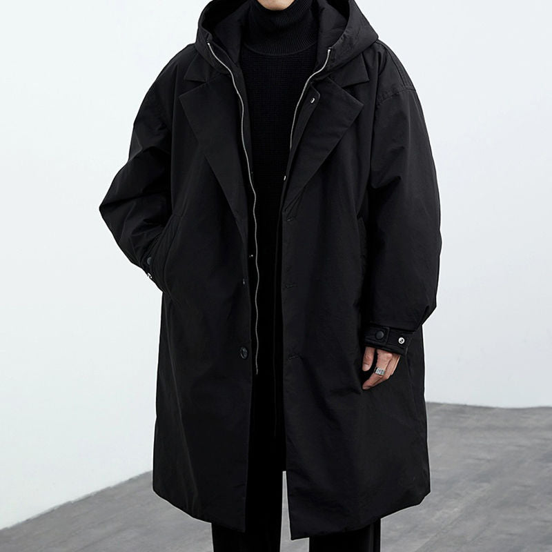 TwinWeave™ – Modern Hooded Two-Piece Style Coat For Men