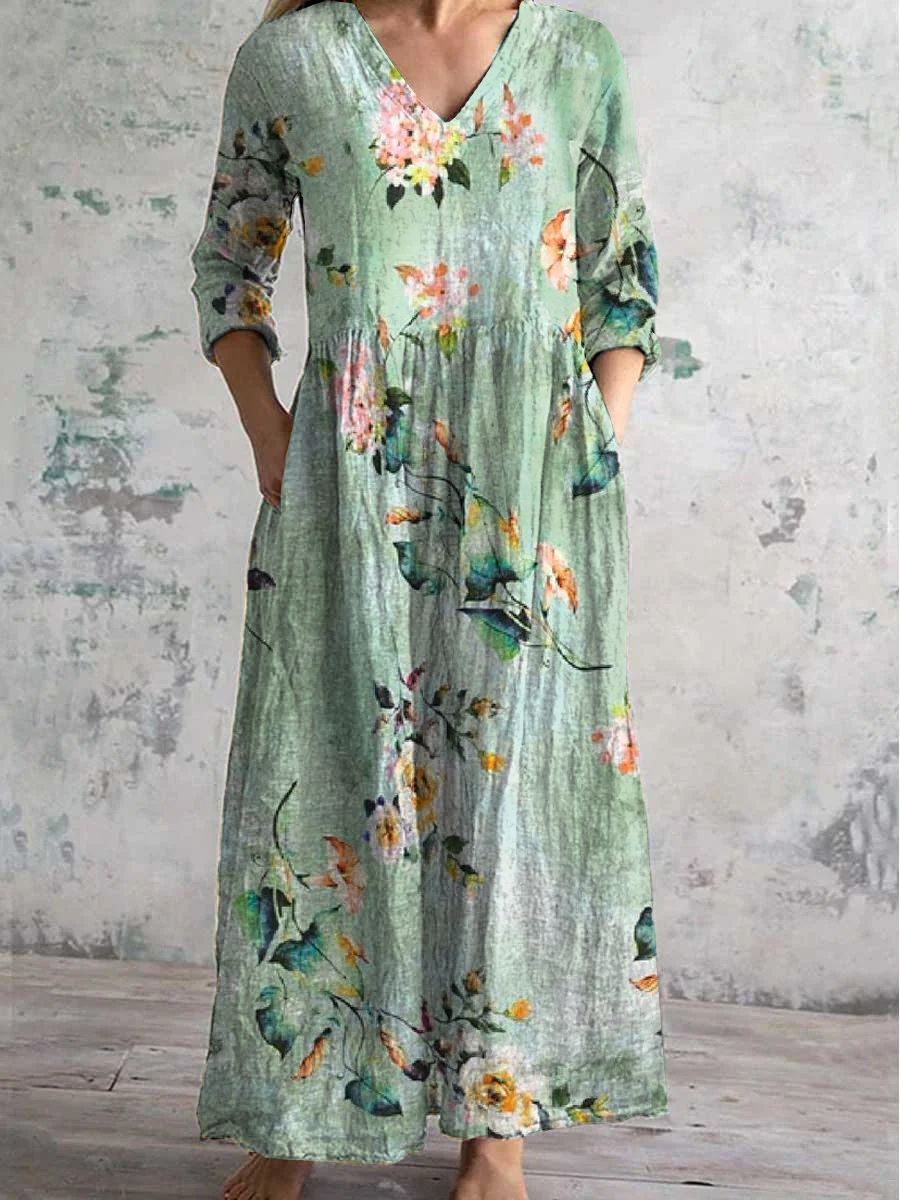 Serenata™ – Floral Reverie Mid-Length Dress