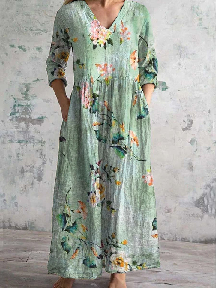 Serenata™ – Floral Reverie Mid-Length Dress