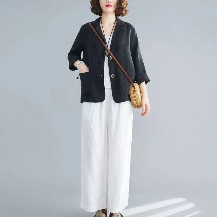 LinaVera™ | Timeless Linen Long Sleeve