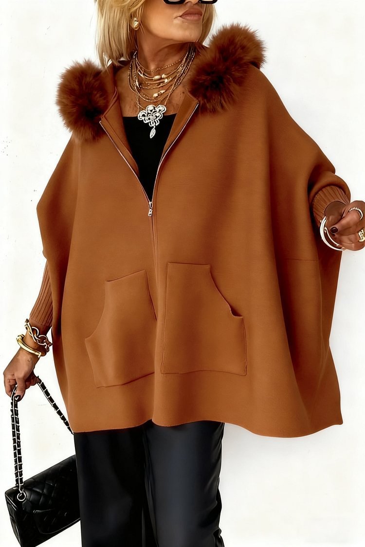 Alessia™ – Women’s Plush Hooded Zip-Cardigan