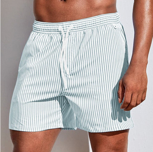 SunDash™ – Men Striped Vacation Beach Shorts