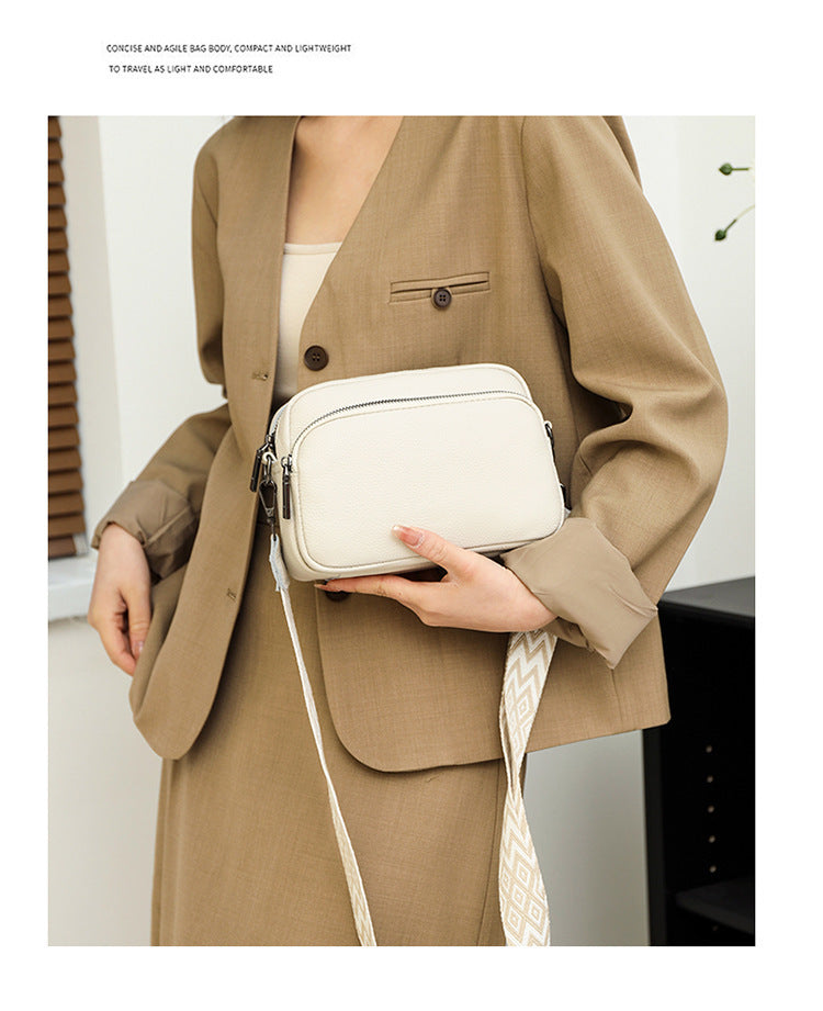 Noir & Blanc Everyday Leather Luxe Bag