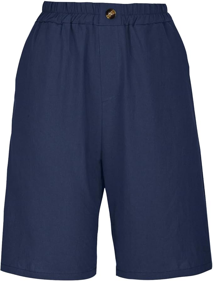 Aurelia™ – Linen Luxe High-Waist Shorts
