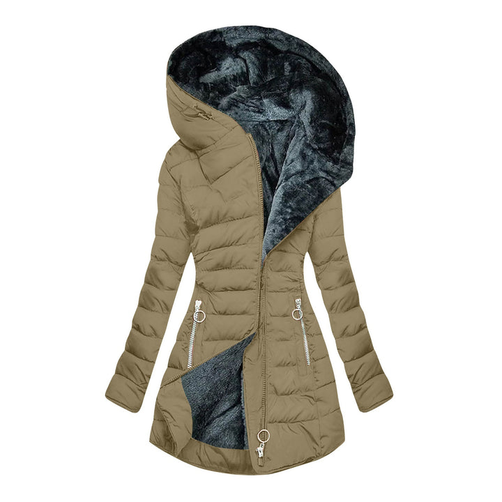 Ravelle™ – Women’s Warm Waterproof Cotton-Padded Zip Coat