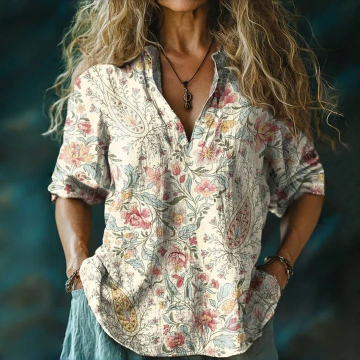 Lunara™ – Cloudwash Top Blouse For Woman