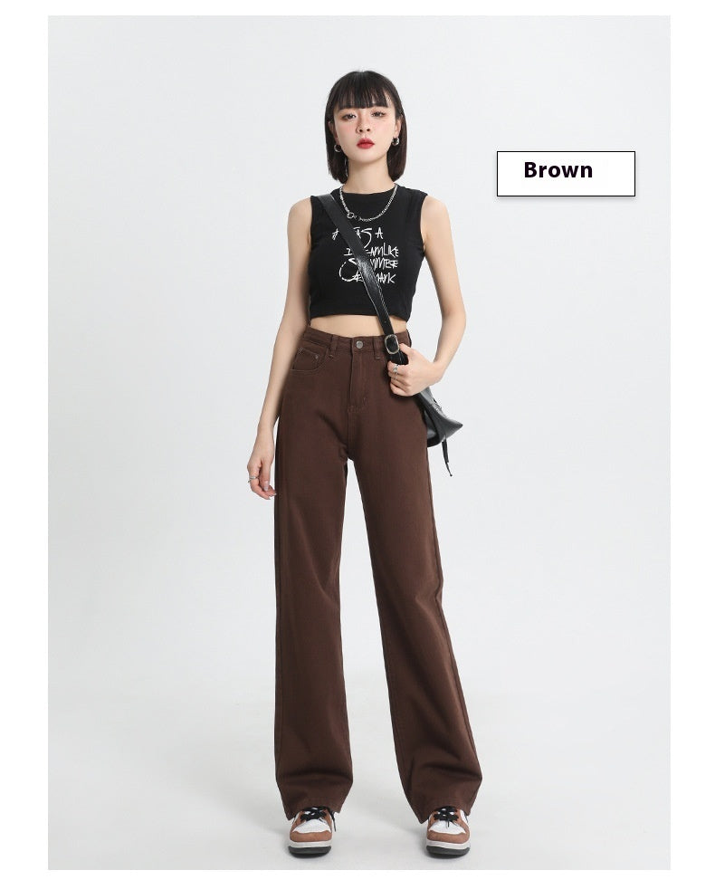 CaféFlow™ – Women’s High-Waist Soft Wide-Leg Denim Jeans