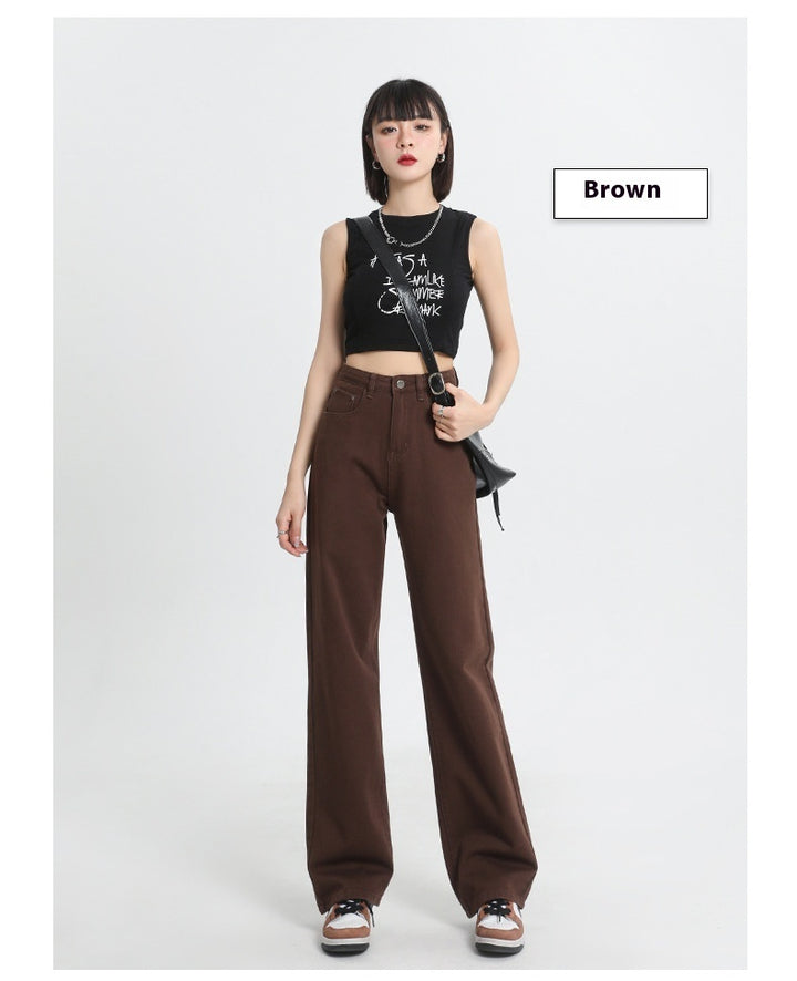 CaféFlow™ – Women’s High-Waist Soft Wide-Leg Denim Jeans