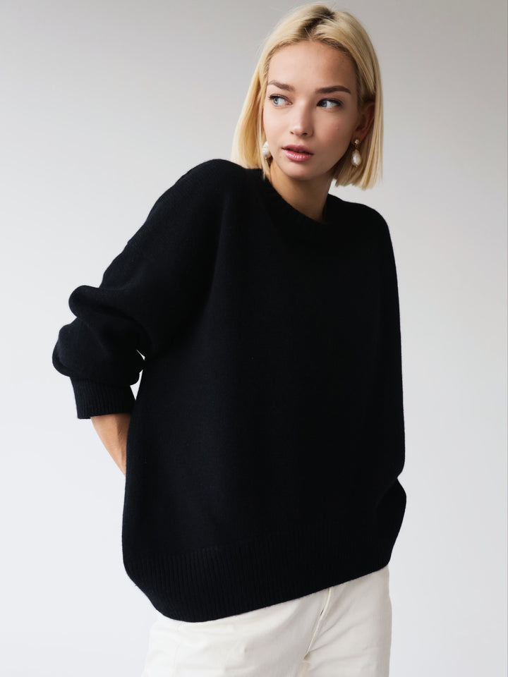 Elowen™ – Woman Check-Hem Knit Jumper Dress