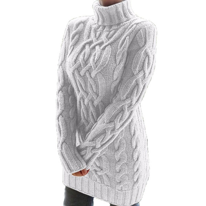 Viktoria™ Women's Double Lapel Winter Sweater Dress