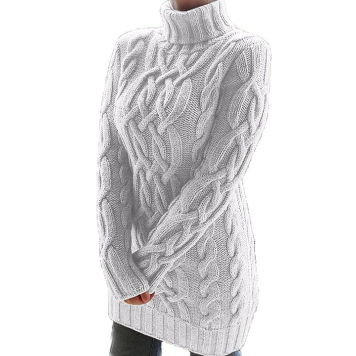 Viktoria™ Women's Double Lapel Winter Sweater Dress