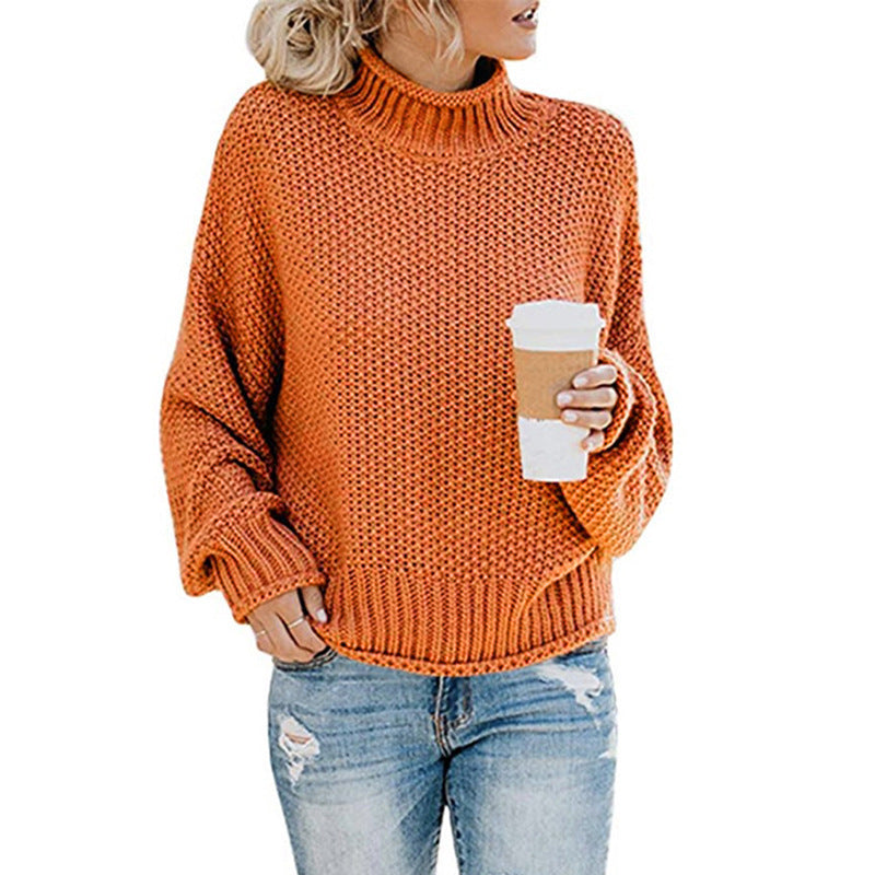 ChillGuard™ – Classic Woman High-Neck Knit Pullover