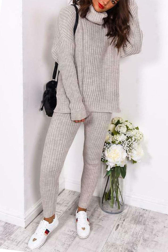 Seraphine™ – Women’s Chunky Ribbed Knit Loungewear Set