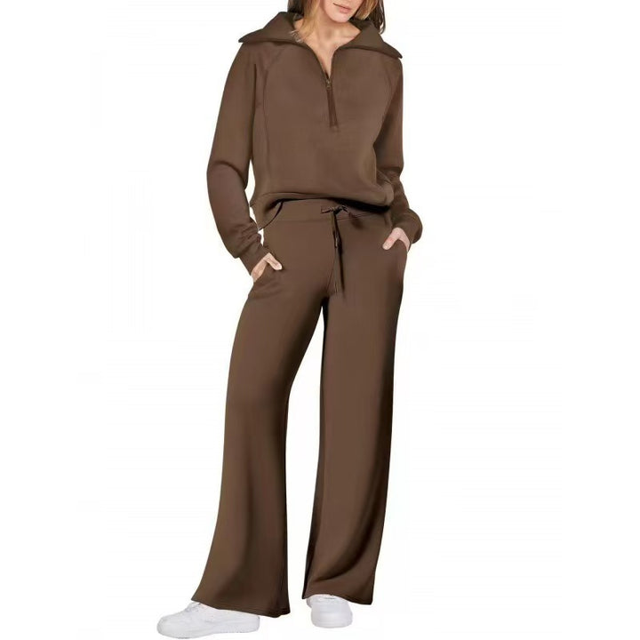 ZenithLoom™ – Soft Zip Loungewear Suit For Woman