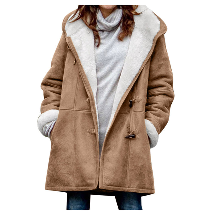 Soleil™ – Hood Button Woman Cosy Winter Coat