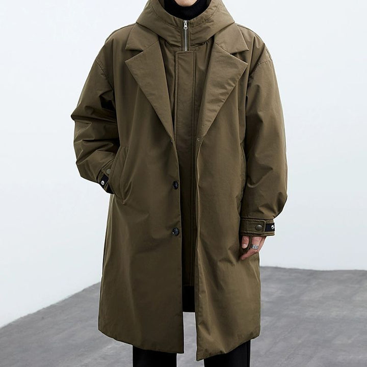 TwinWeave™ – Modern Hooded Two-Piece Style Coat For Men