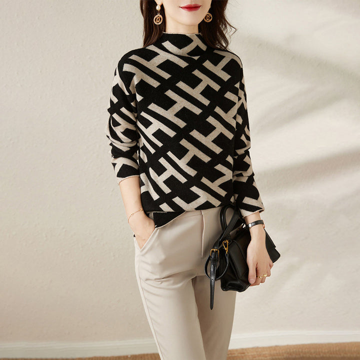 RoyalWeave™ – Woman Monogram Jacquard Pullover