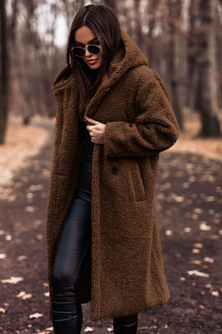 Emberelle™ – Plush Woman Teddy Long Coat