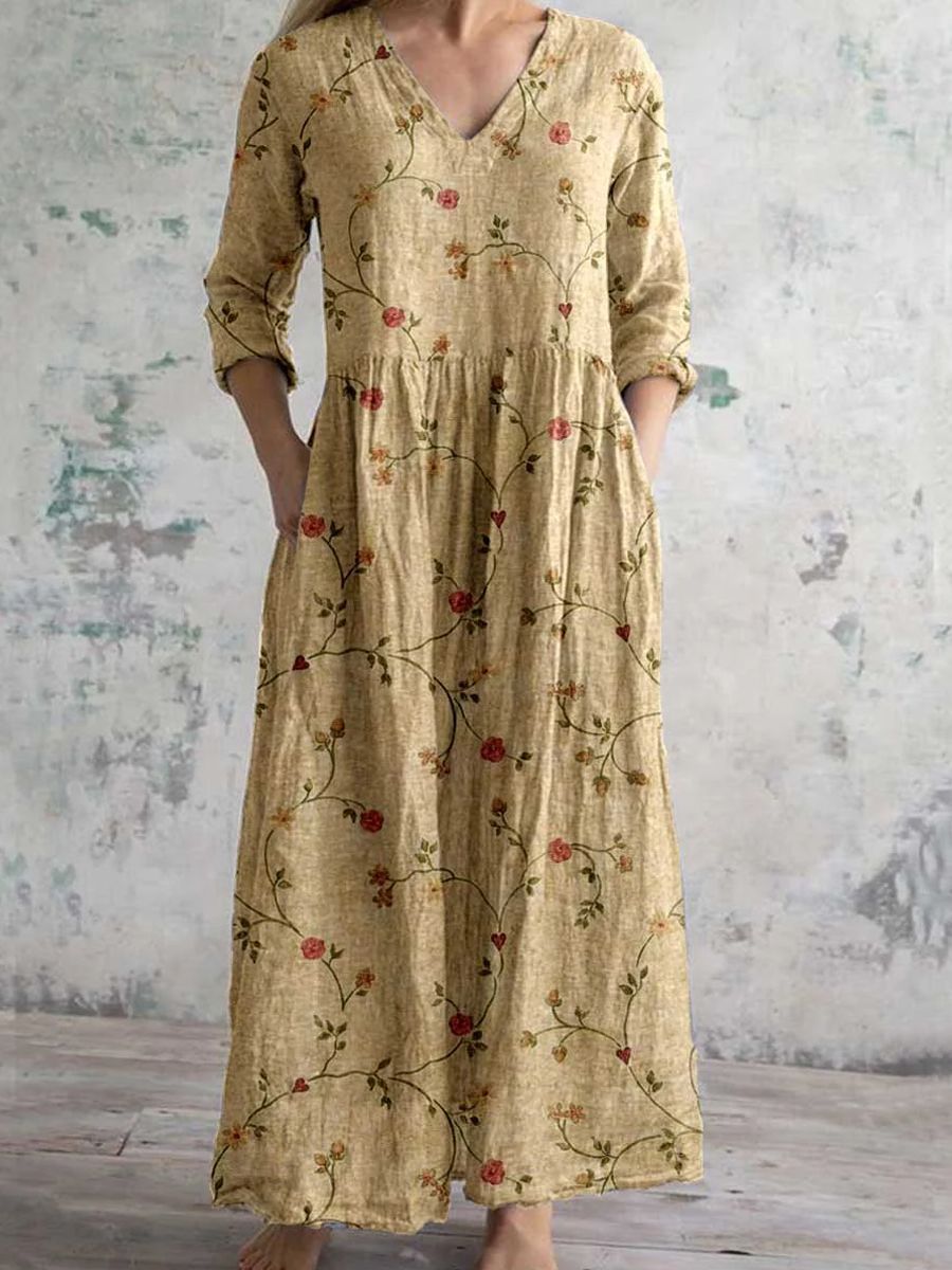 Serenata™ – Floral Reverie Mid-Length Dress