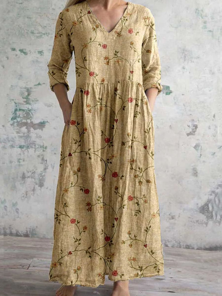 Serenata™ – Floral Reverie Mid-Length Dress