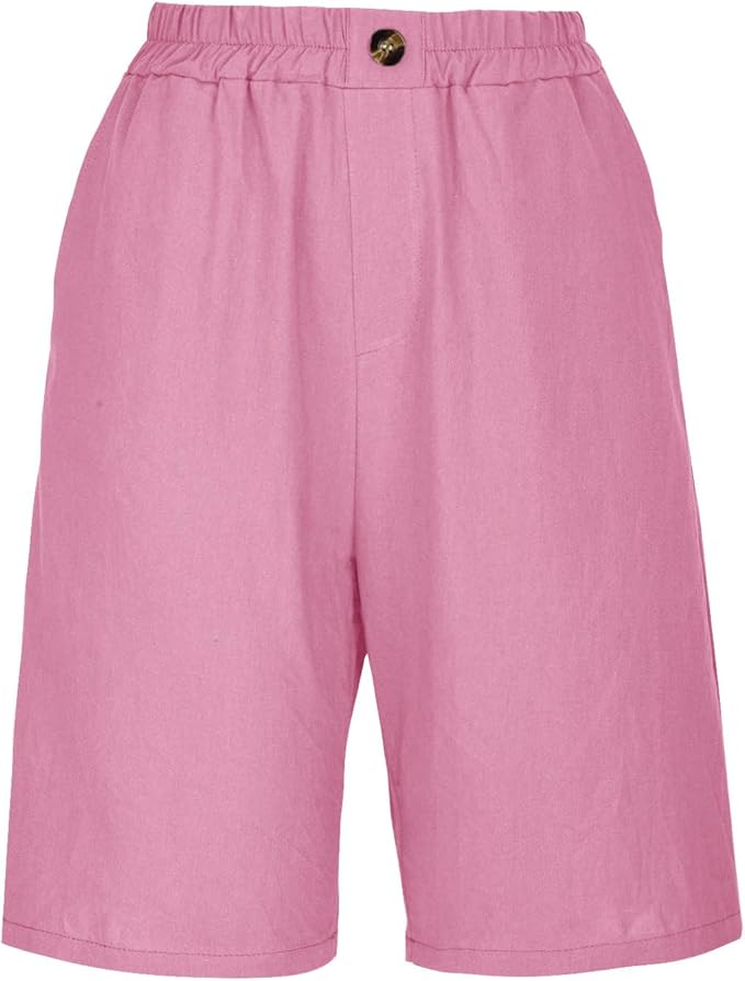 Aurelia™ – Linen Luxe High-Waist Shorts