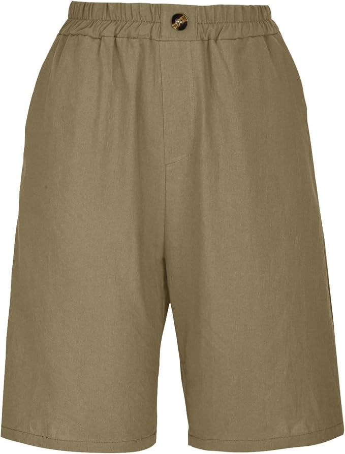 Aurelia™ – Linen Luxe High-Waist Shorts