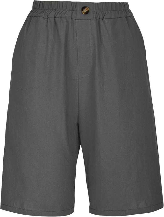 Aurelia™ – Linen Luxe High-Waist Shorts